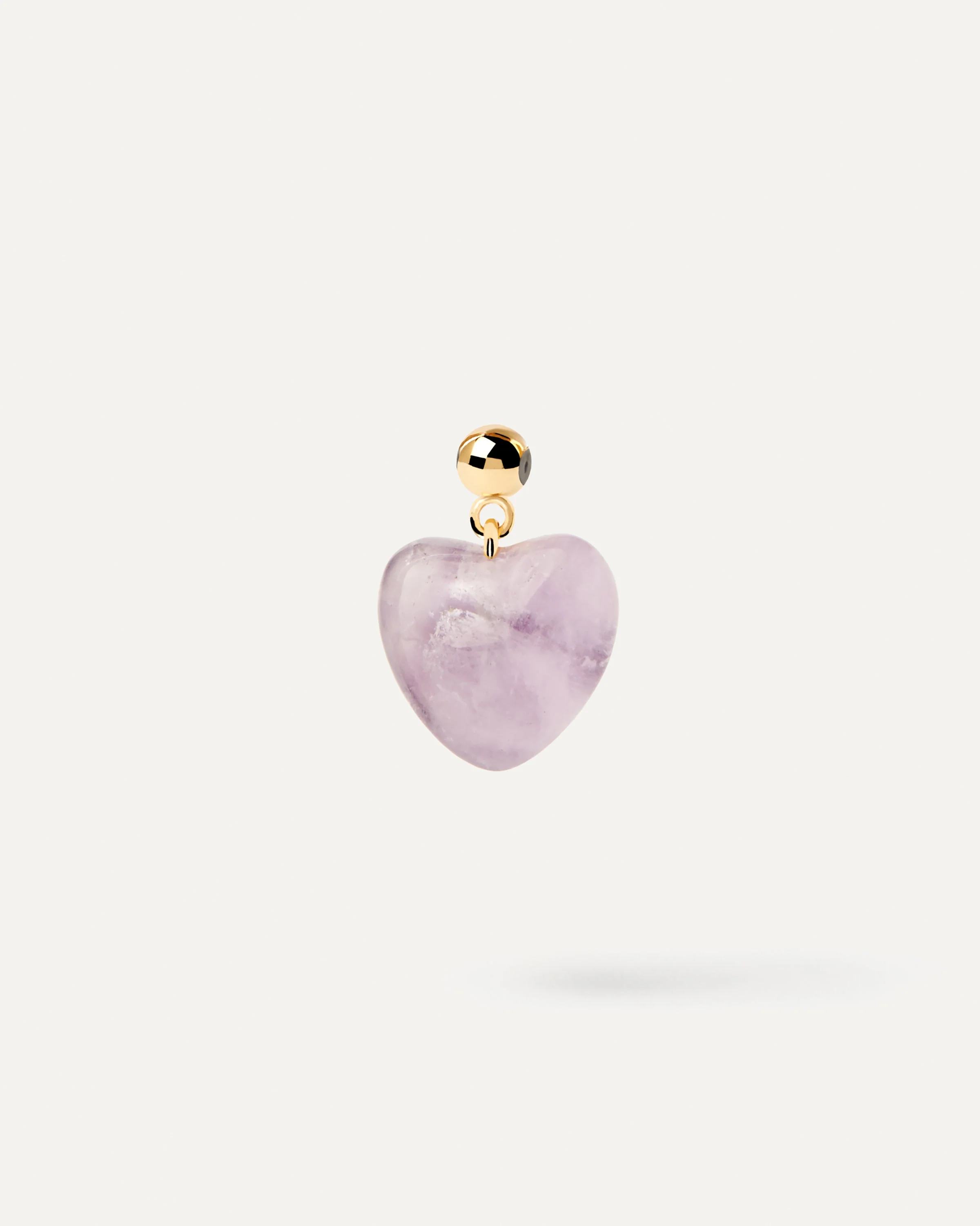 Amethyst Heart Charm