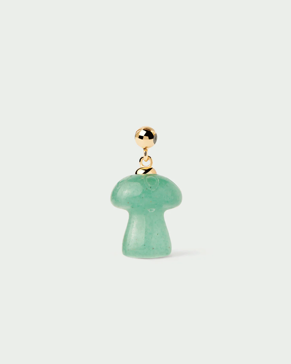 Green Aventurine Mushroom Charm