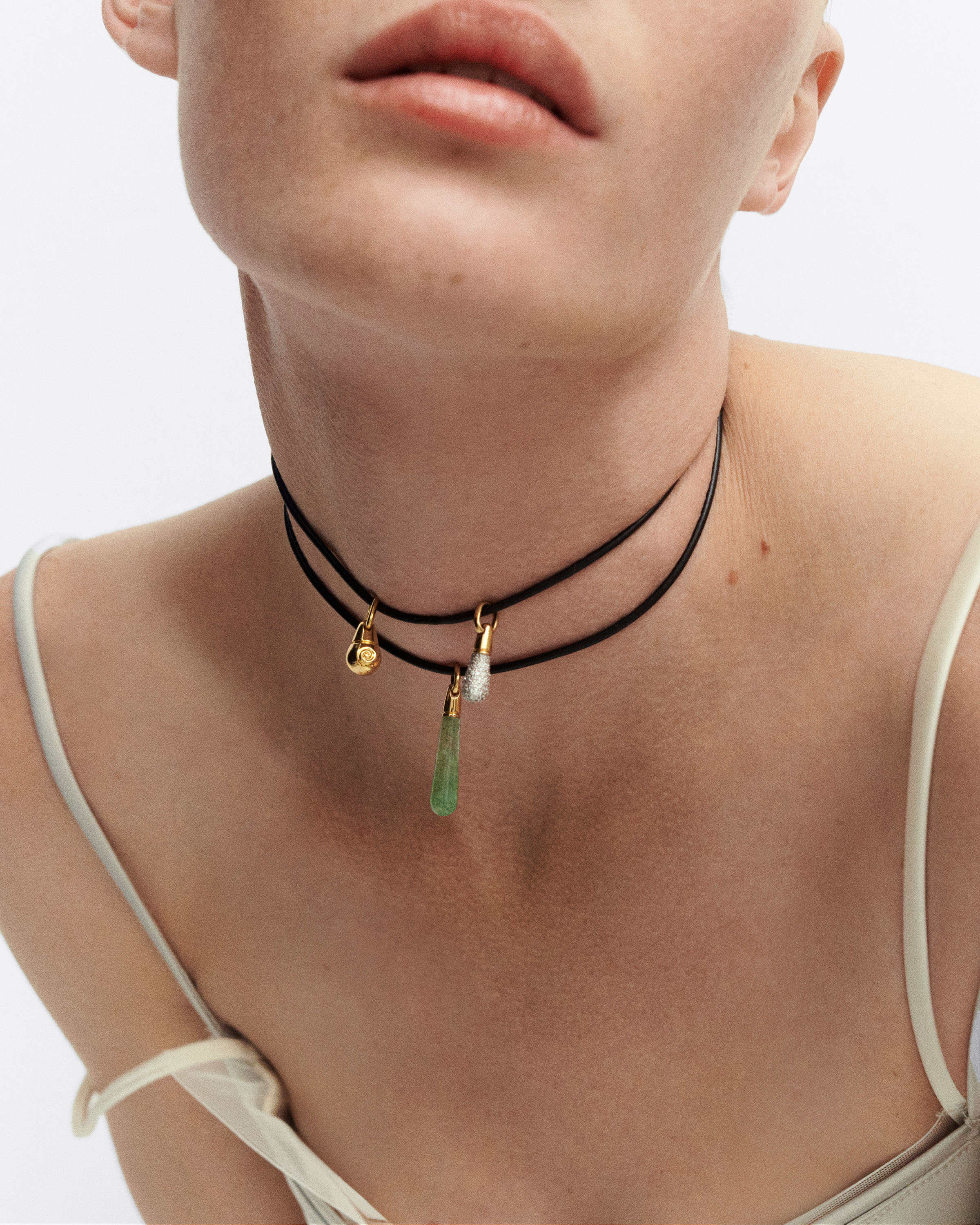 Dana leather bow necklace 6 Dana leather bow necklace