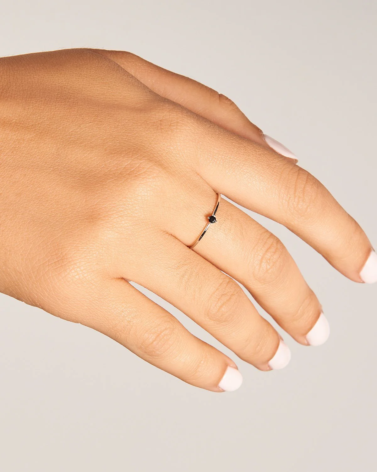 Black Solitary Silver Ring 3 Black Solitary Silver Ring