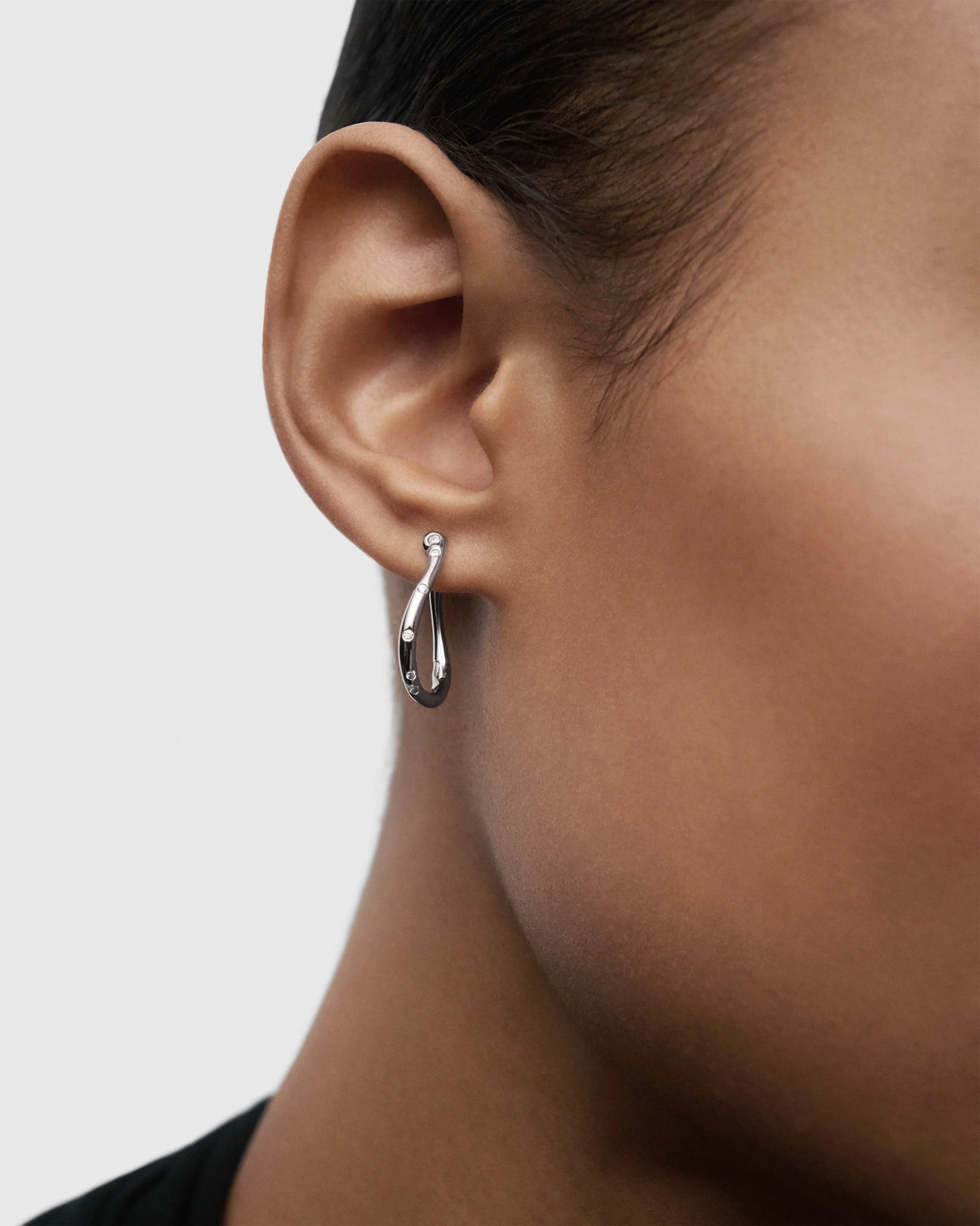 Air silver mini hoops 4 Air silver mini hoops