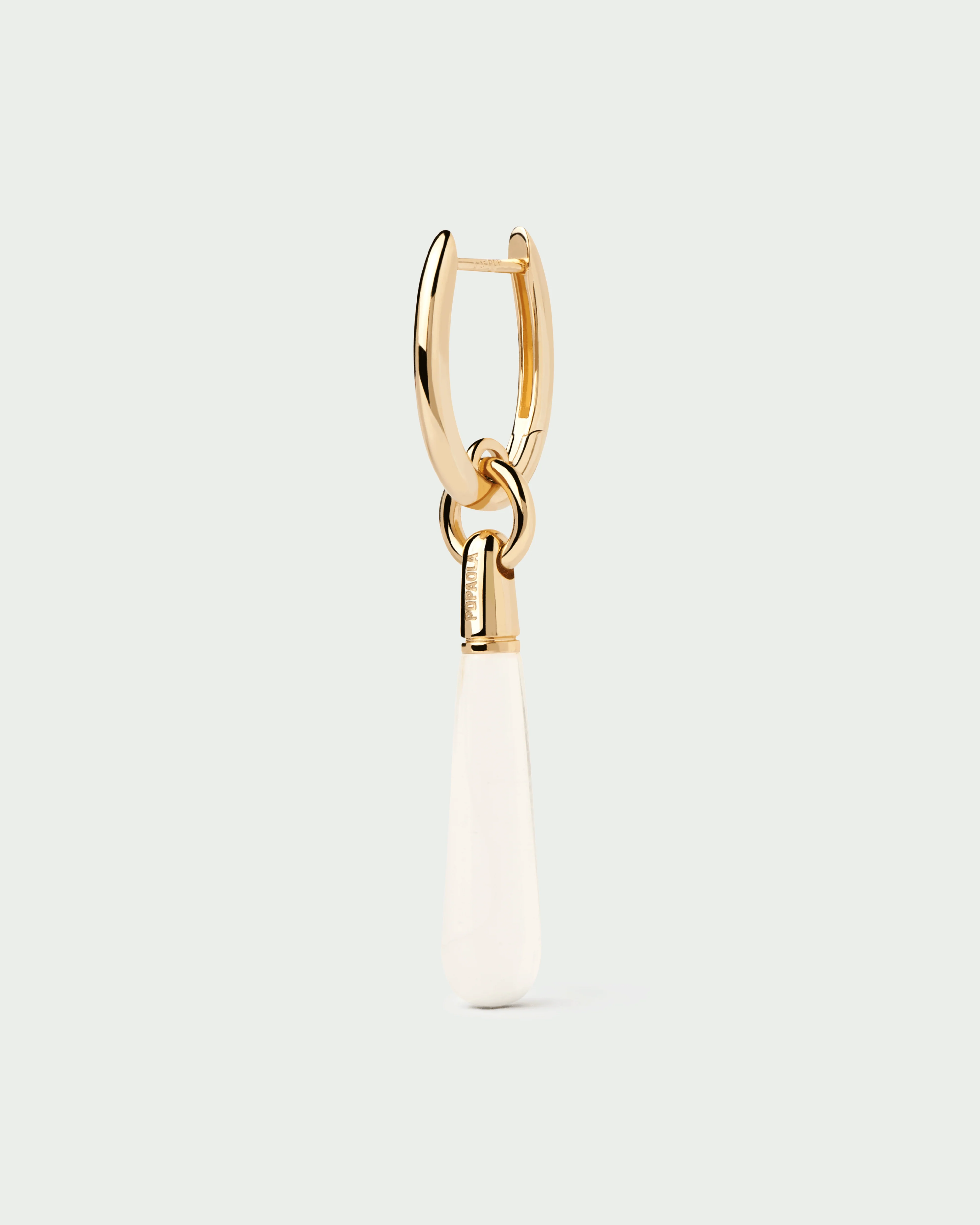 Rock crystal large Jupiter single hoop