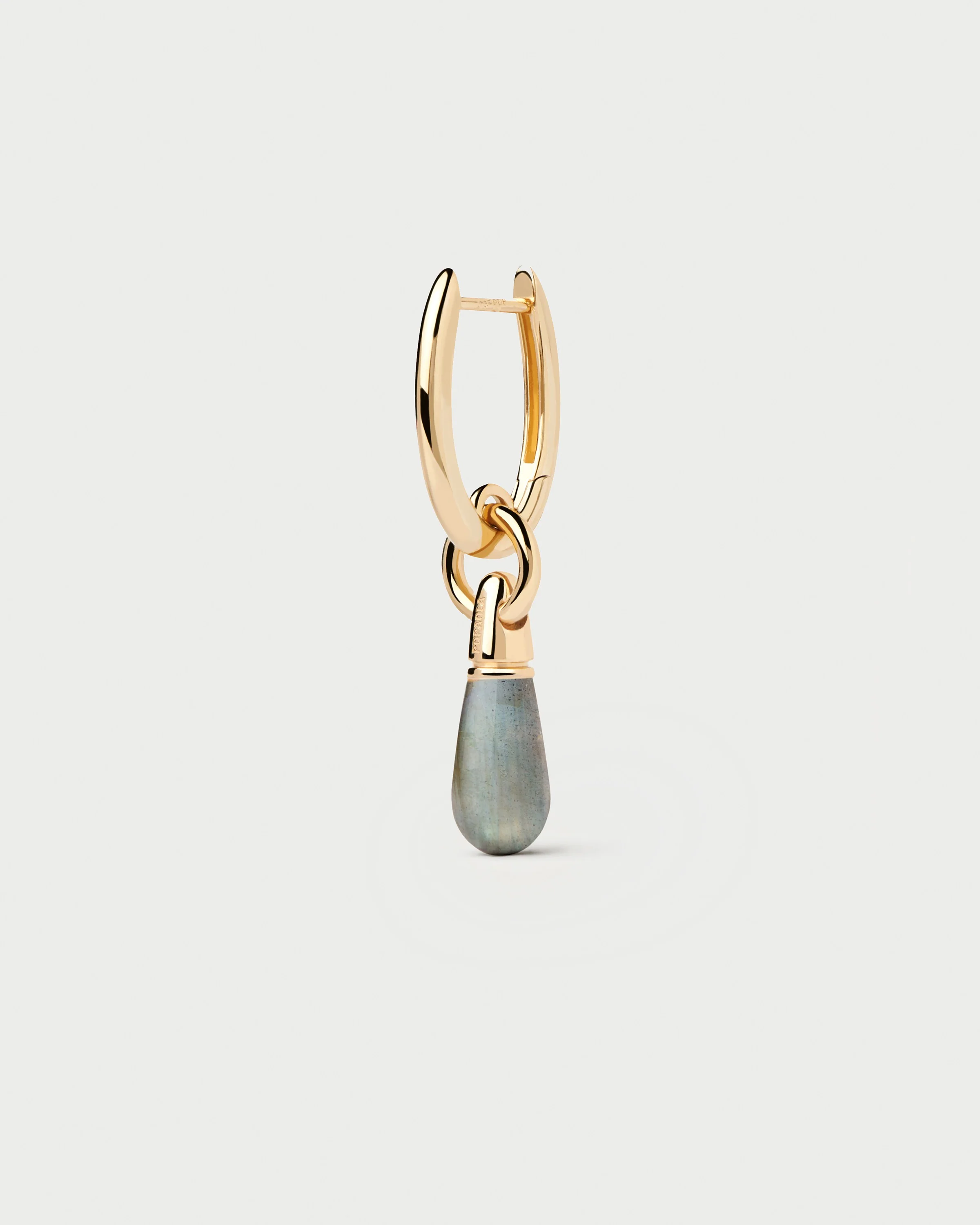 Labradorite Jupiter Single Hoop