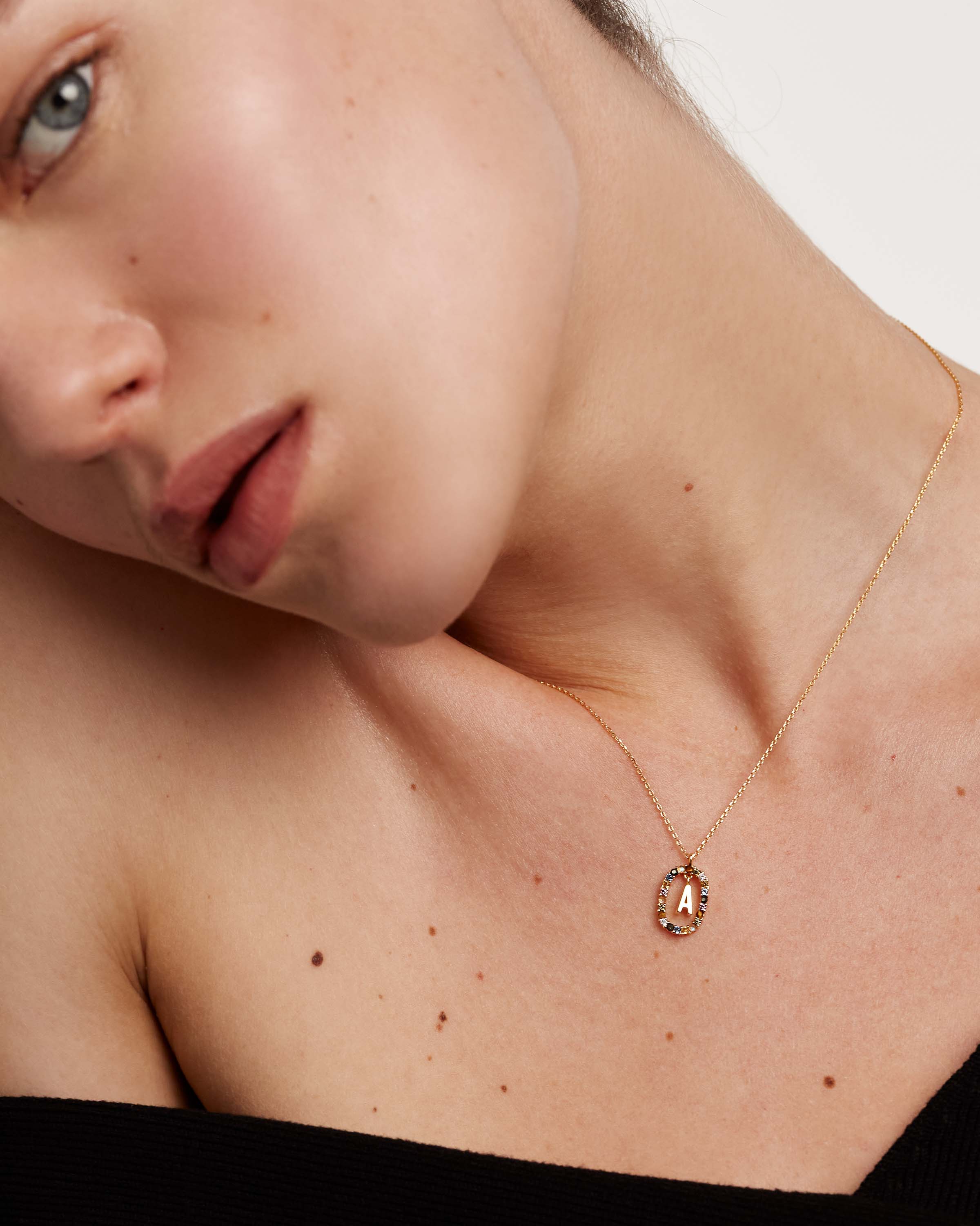 Letter A Necklace 3 Letter A Necklace