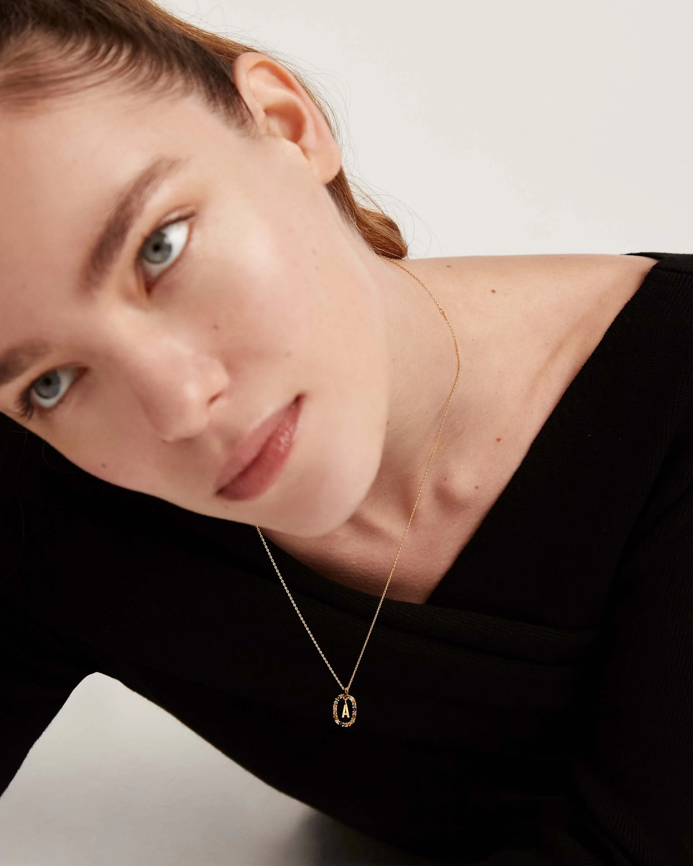 Letter A Necklace 5 Letter A Necklace