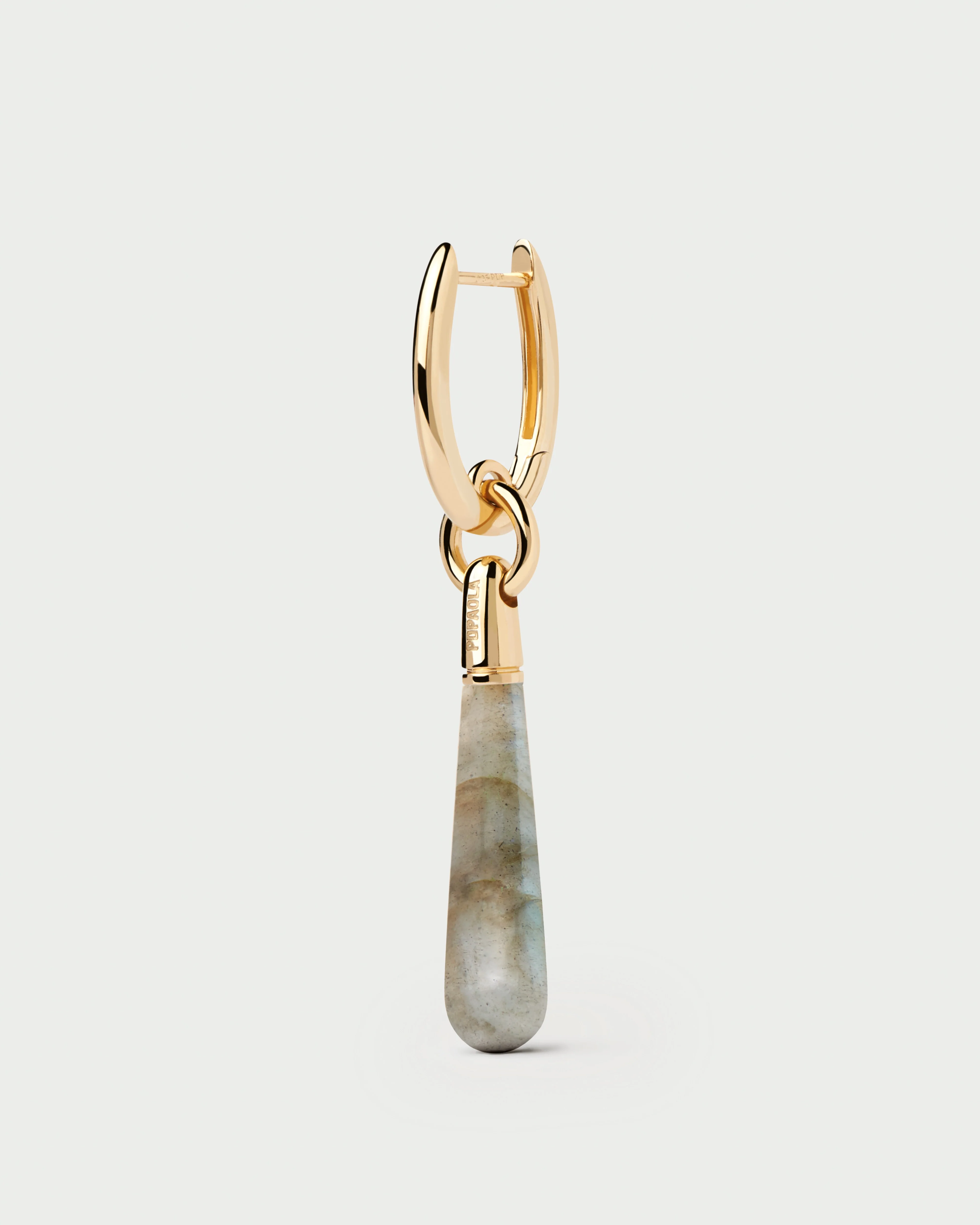 Labradorite Large Jupiter Single Hoop