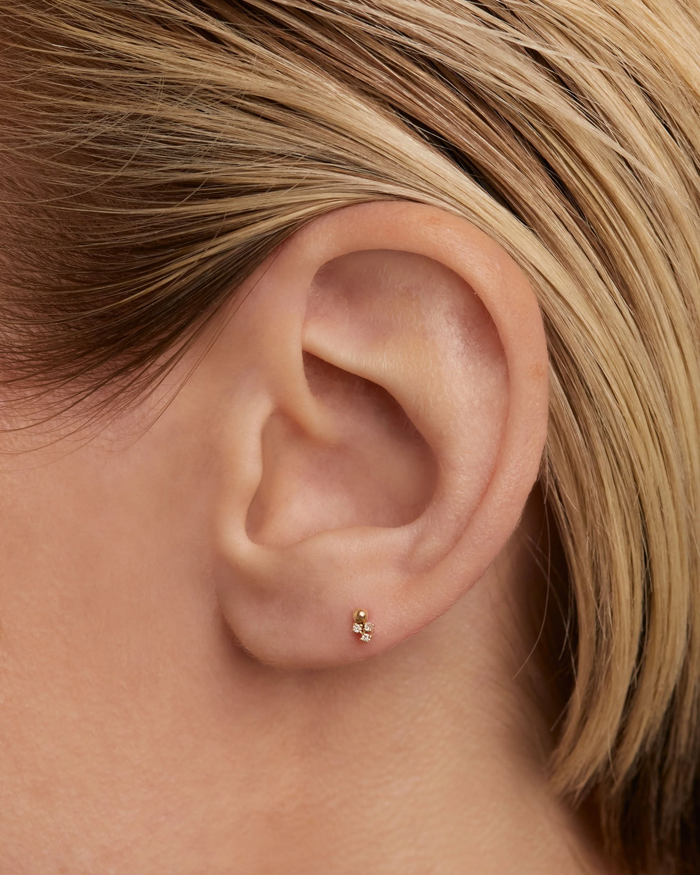 Diamonds and gold Blake Single Earring