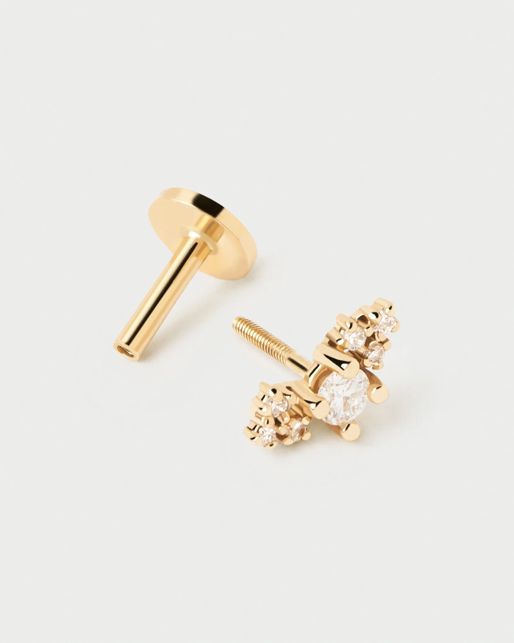 Diamonds and gold Amelie Single Earring 4 Diamonds and gold Amelie Single Earring