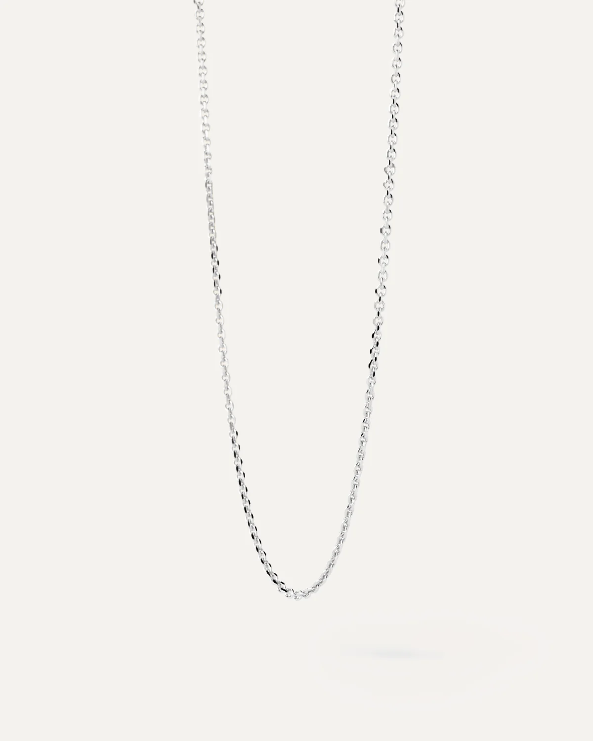 Essential silver chain necklace