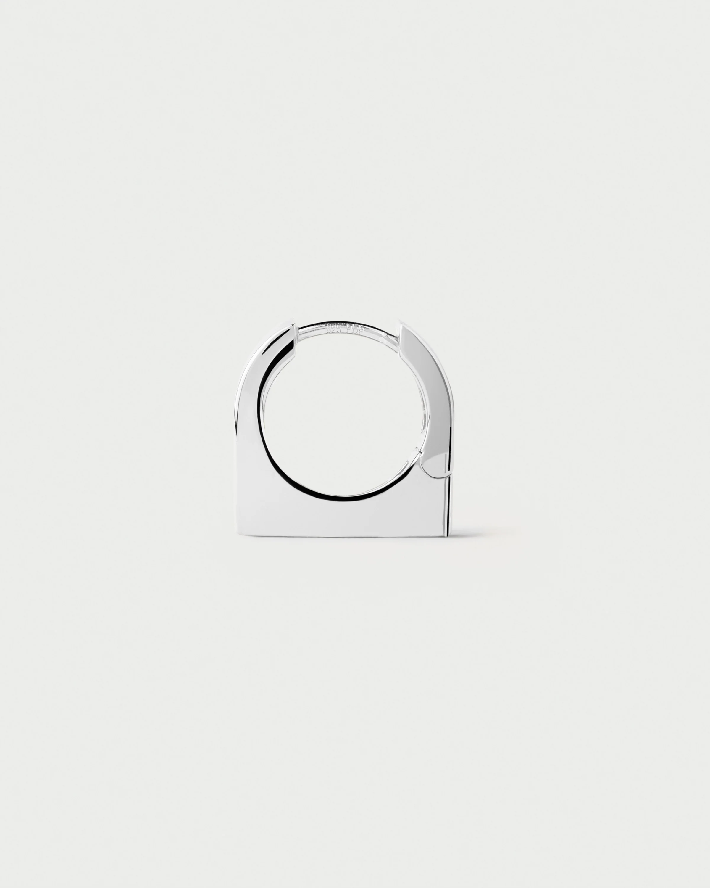 New York silver single hoop