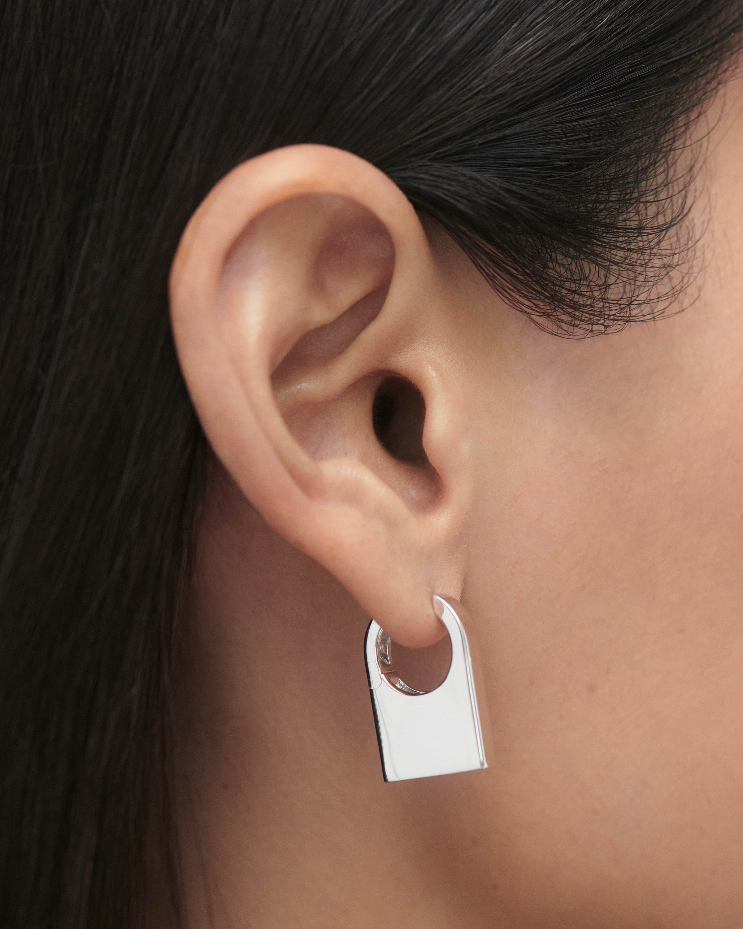 Chicago silver hoops