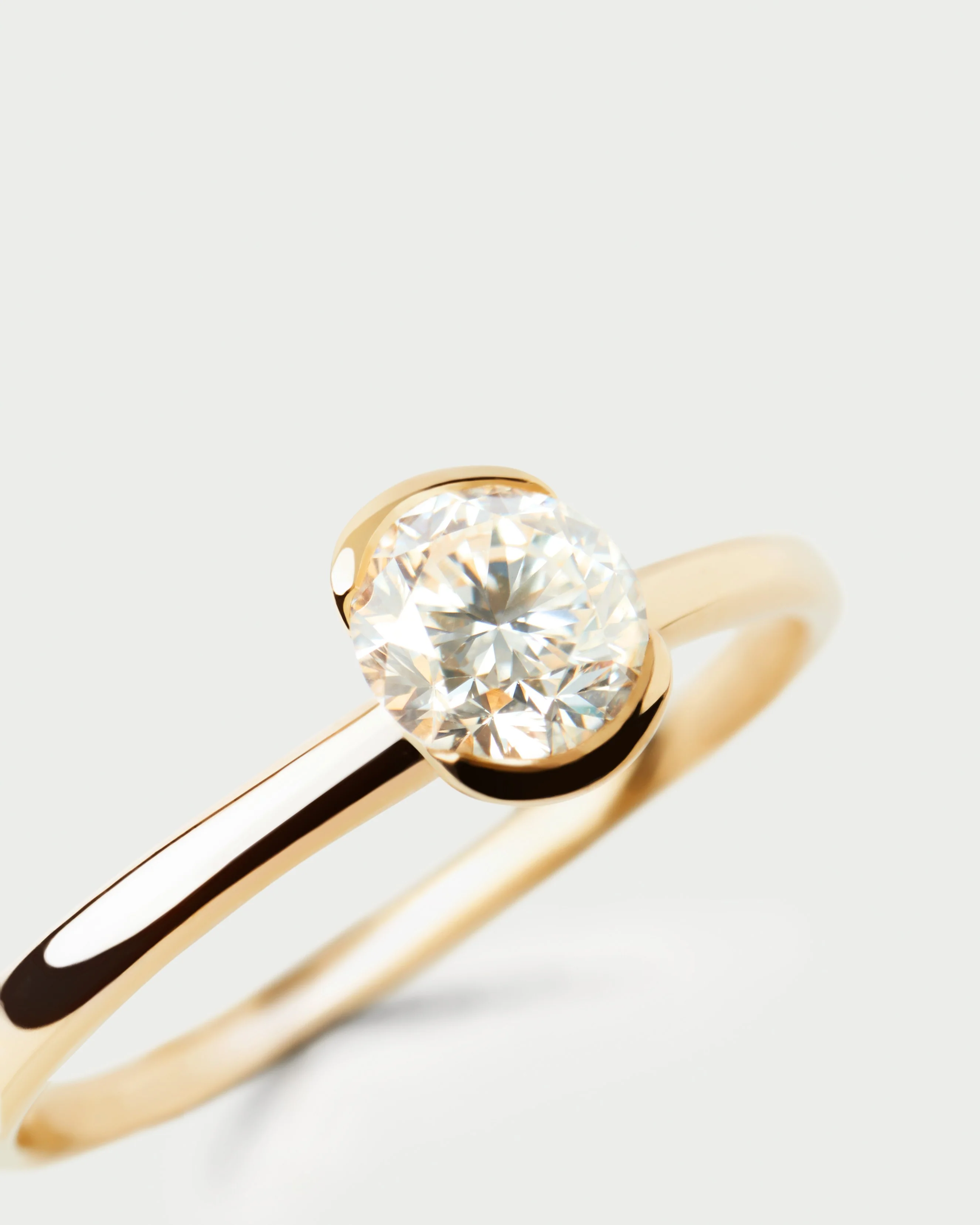 Diamond and gold Grace Mini solitary ring 3 Diamond and gold Grace Mini solitary ring