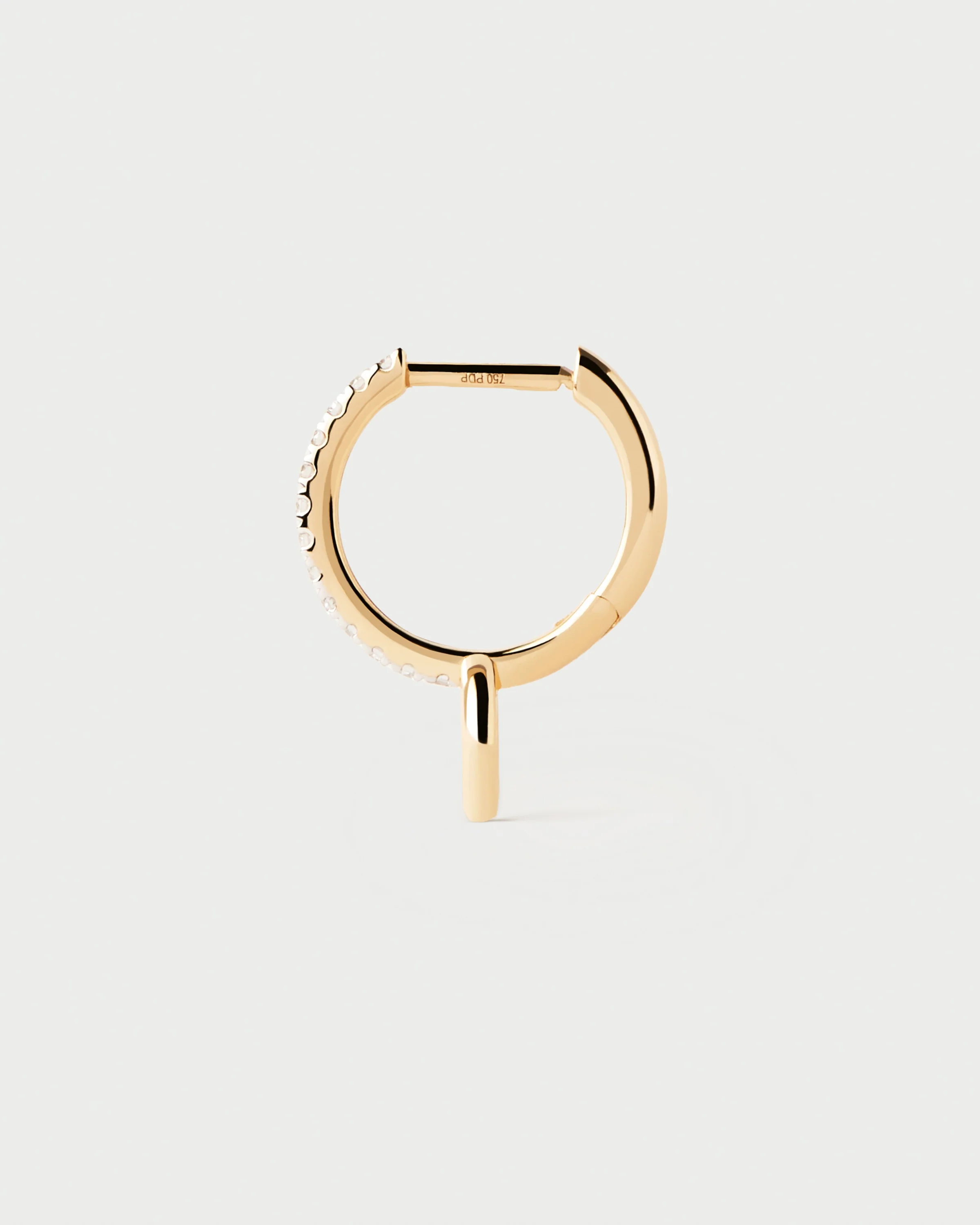 Diamonds and gold Circle single hoop 5 Diamonds and gold Circle single hoop