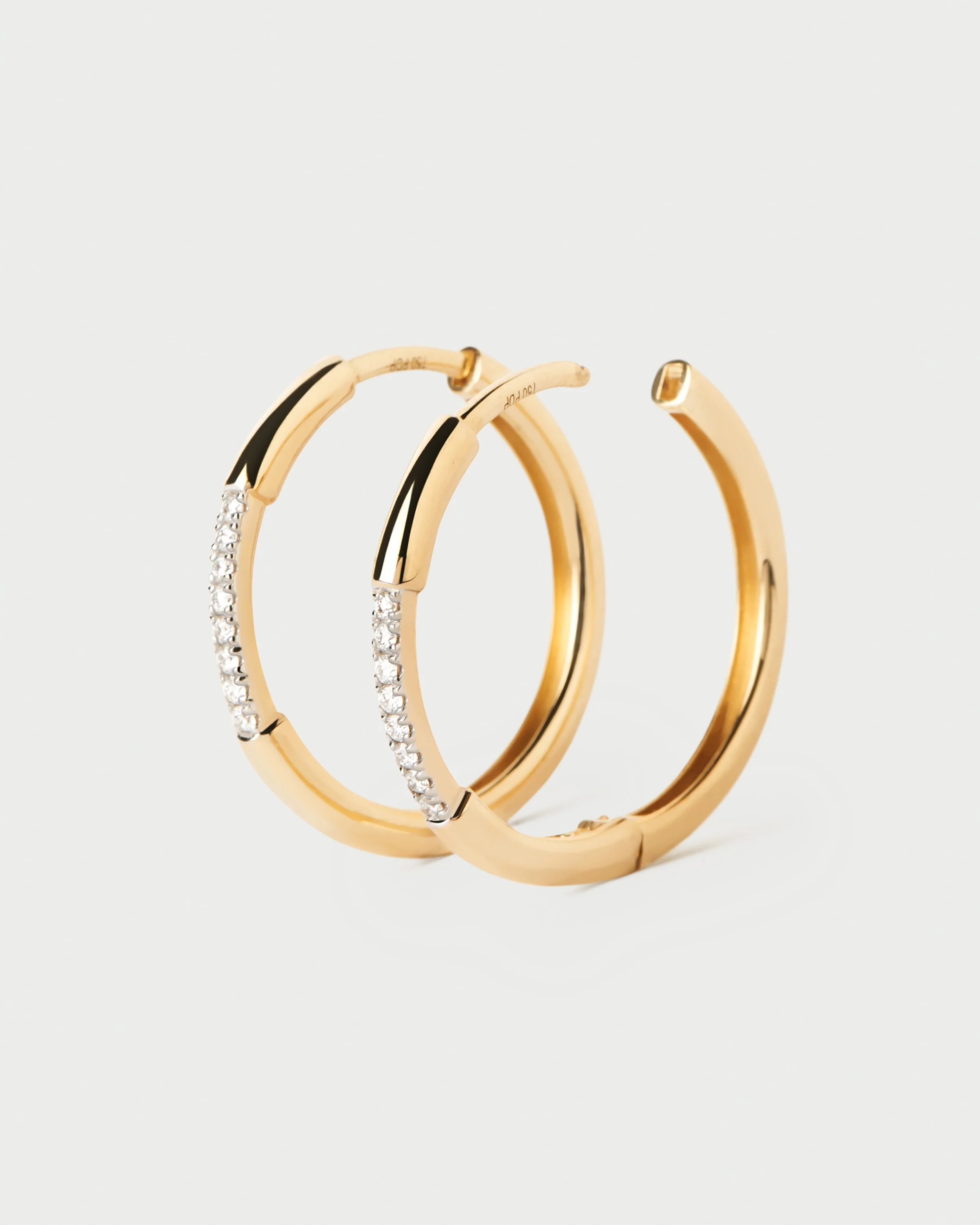 Diamonds and gold Nora hoops 5 Diamonds and gold Nora hoops