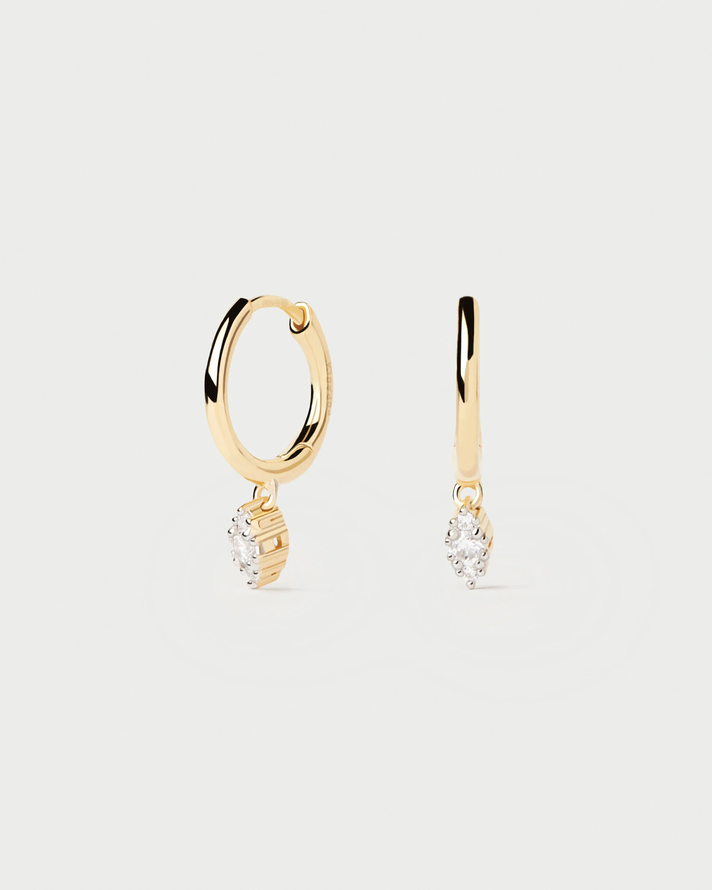 Diamonds And Gold Emi Hoops