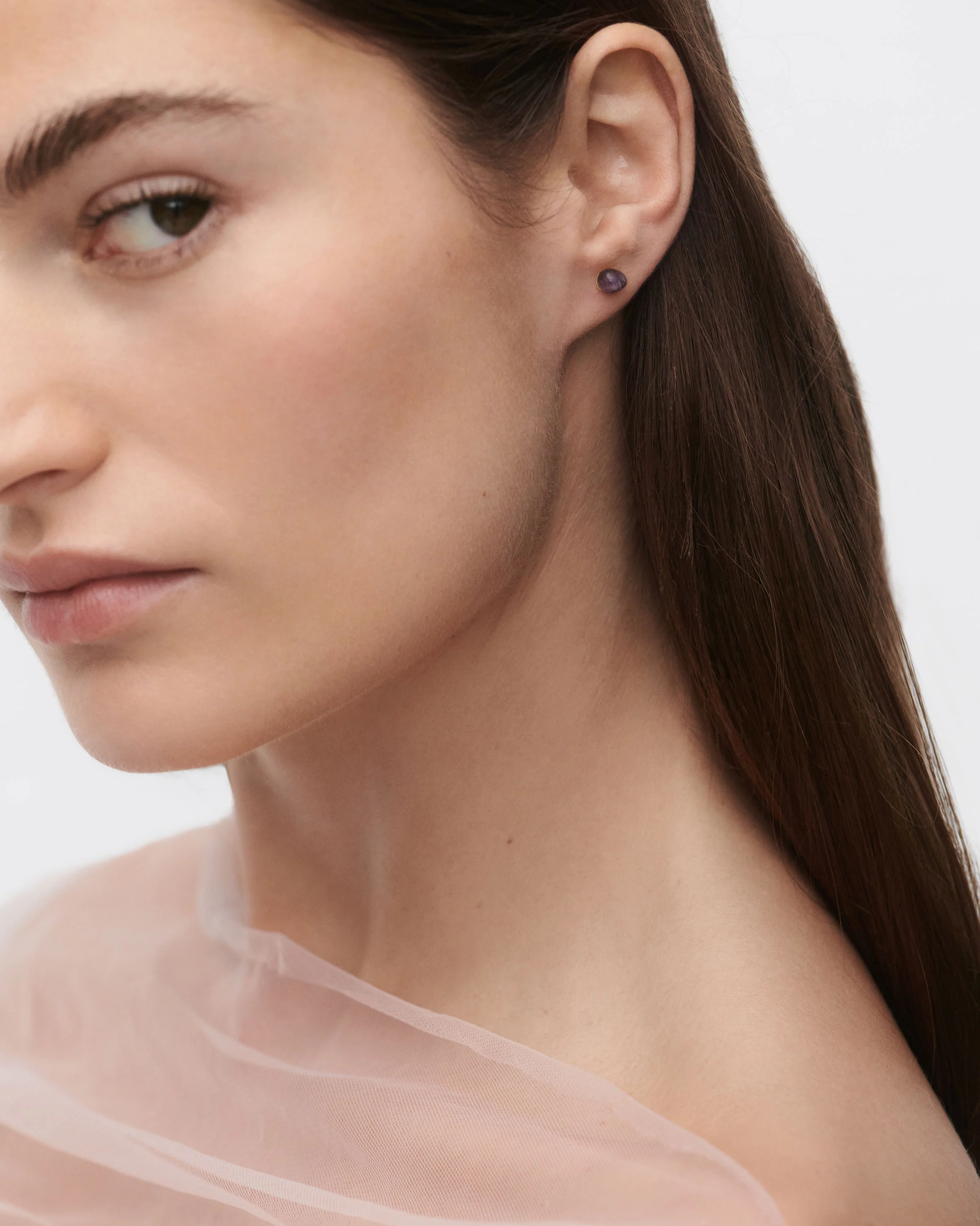 Amethyst Gravity ear piercing 3 Amethyst Gravity ear piercing