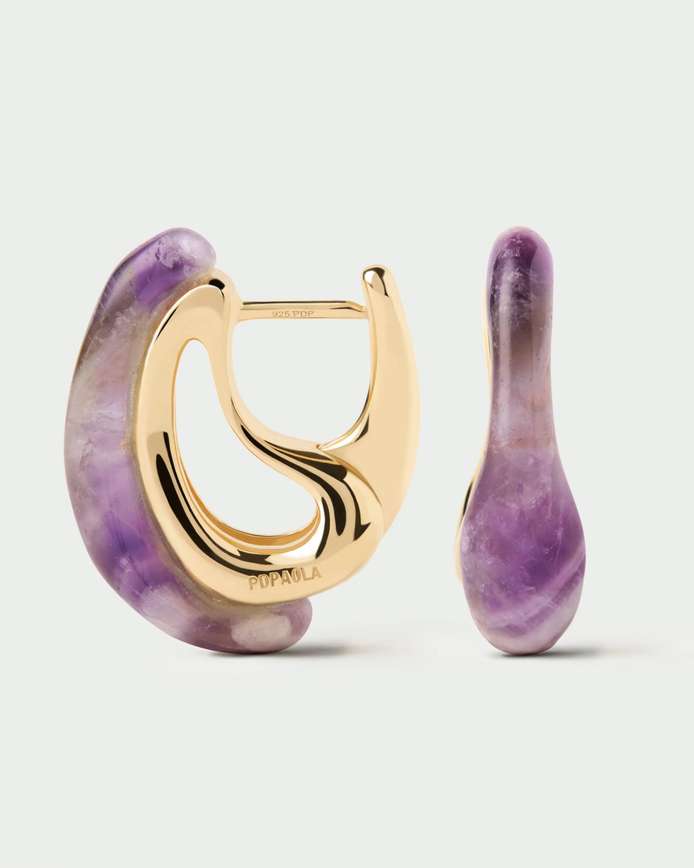 Amethyst Brisa hoops