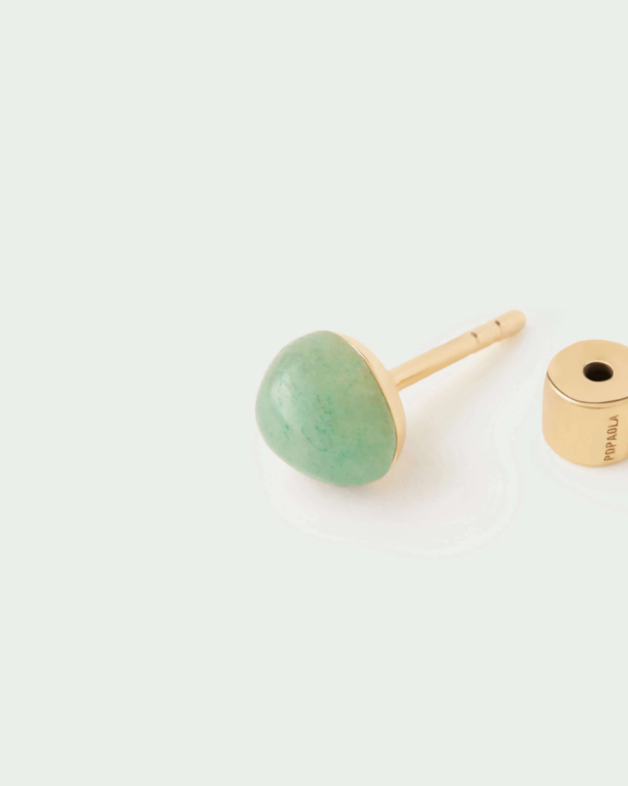 Green aventurine Gravity ear piercing