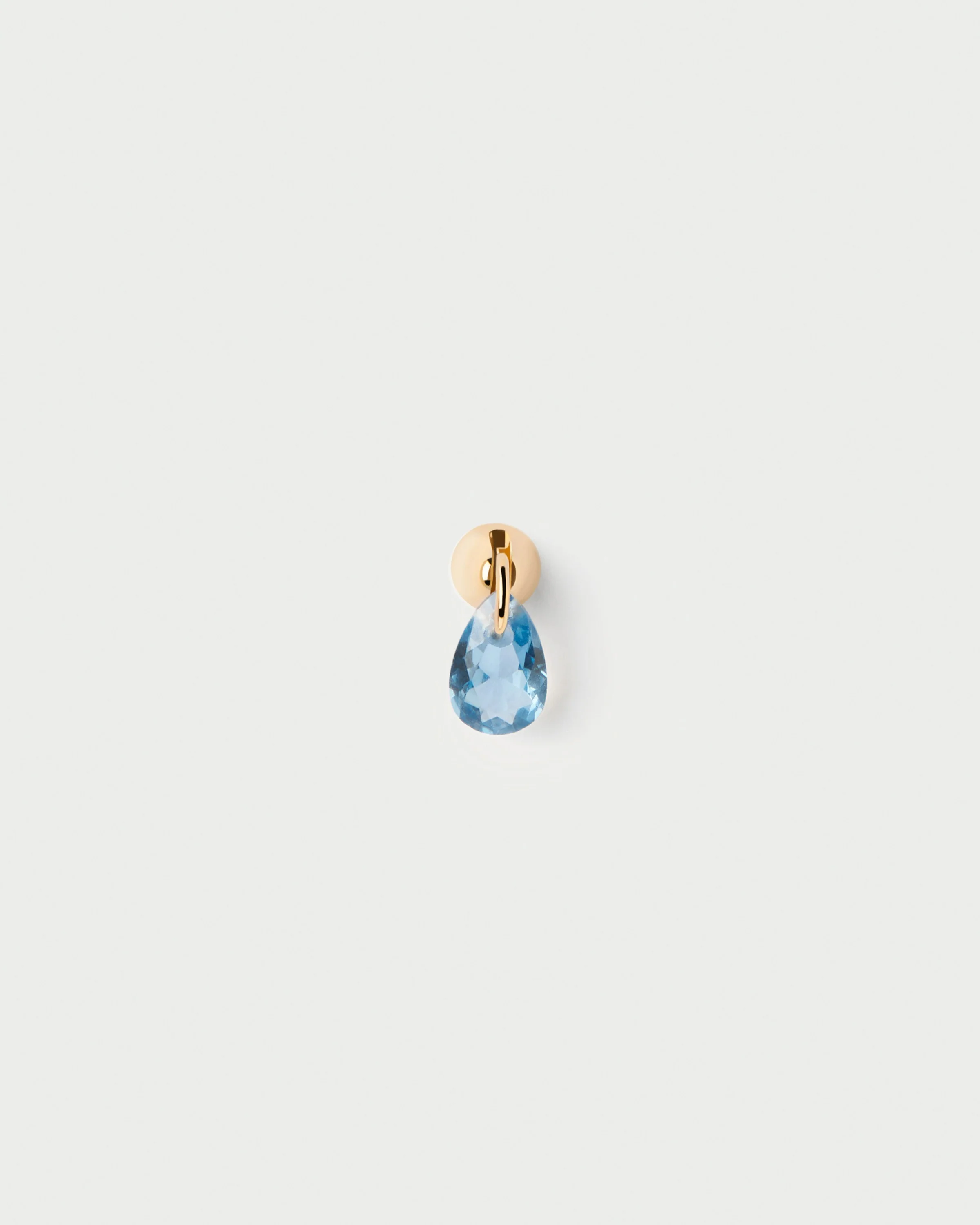 Blue Lily single earring