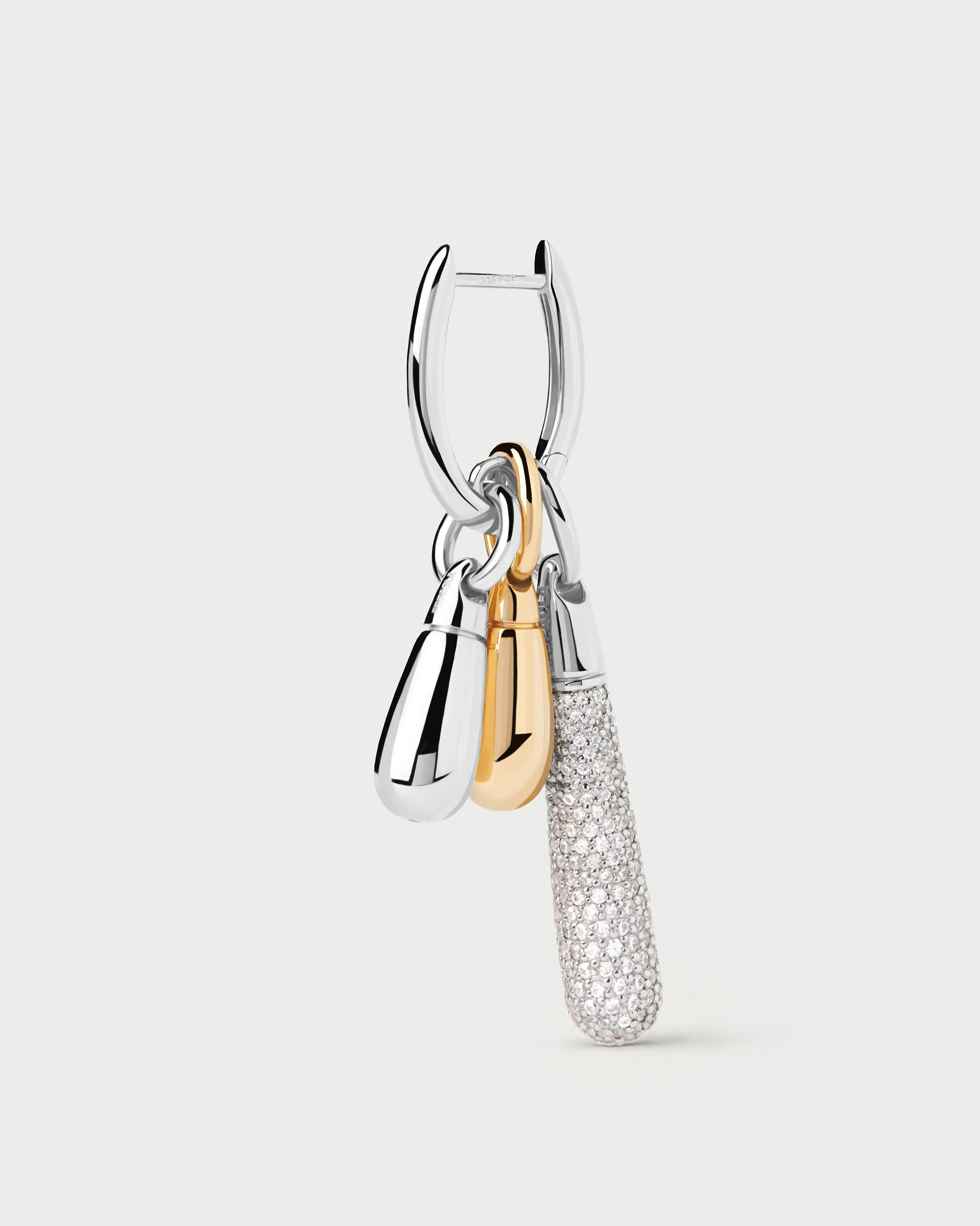 Jupiter Silver Single Hoop